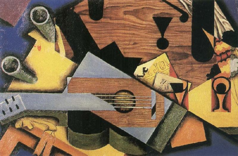 Juan Gris The still lief having Guitar oil painting image